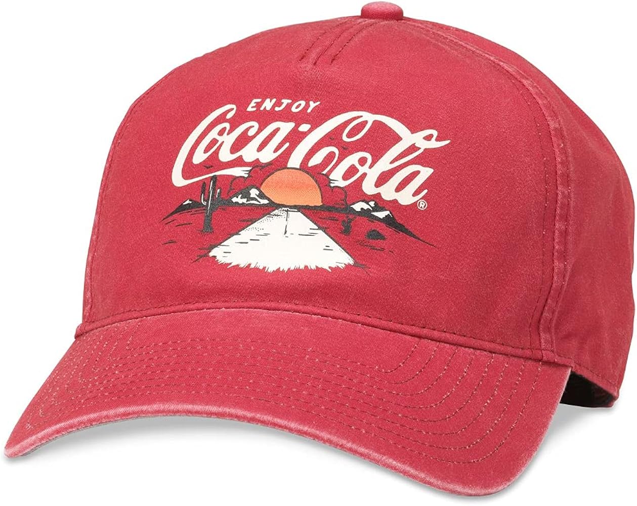 AMERICAN NEEDLE Coke Coca Cola Officially Licensed Trailhead Adjustable Baseball Hat (21016A-COKE-CAYN)