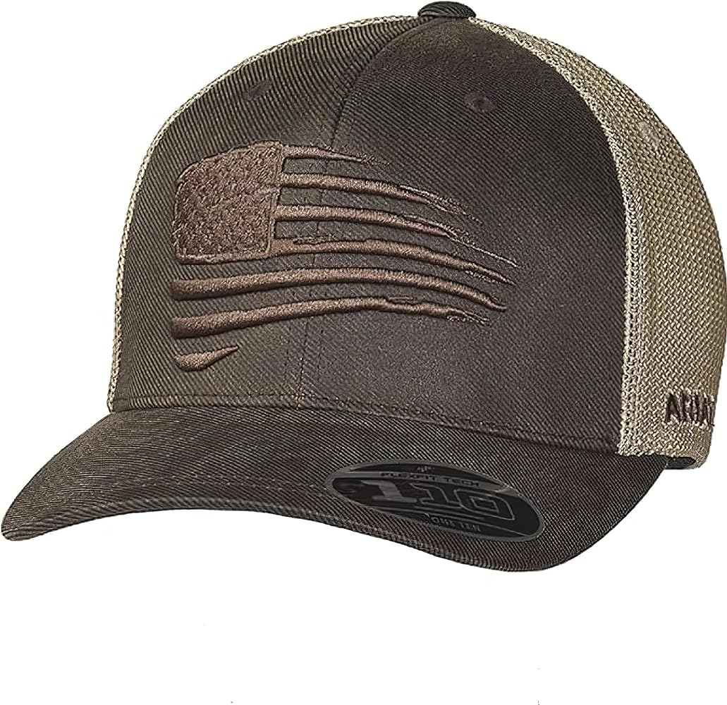 ARIAT Men's Snapback Flex Fit Small Shield Logo Cap