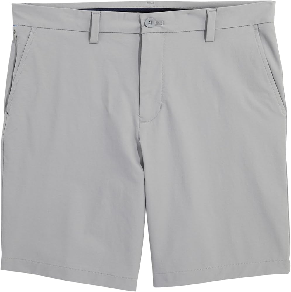 vineyard vines Men's 9 Inch On-The-Go Shorts, Ultimate Gray