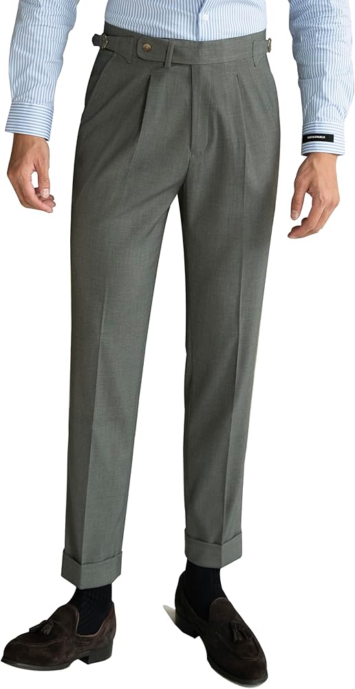 Men's Gurkha Naples Italian Style Dress Pants