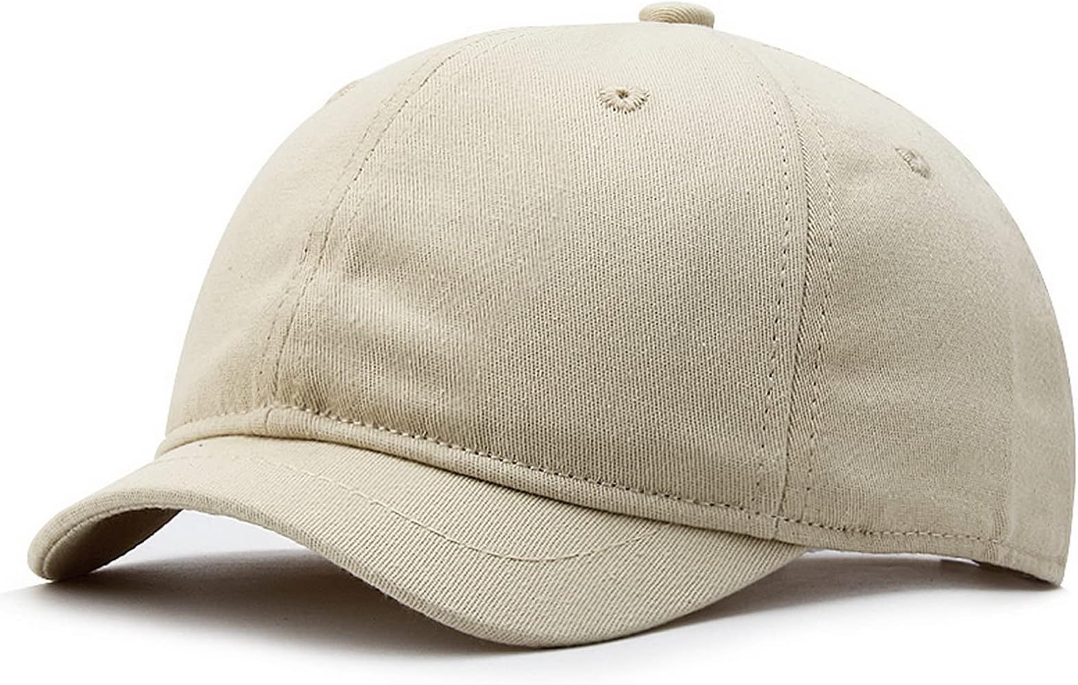 Men's Cotton Short Brim Baseball Cap Casual Peaked Cap Ladies Versatile Equestrian Sun Hat