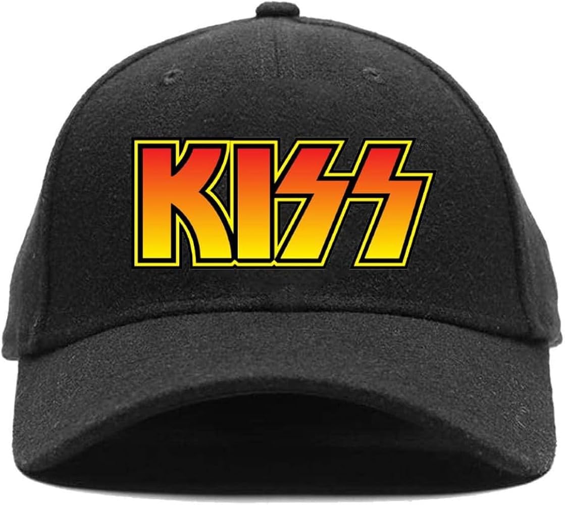 KISS Men's Classic Logo Baseball Cap Adjustable Black