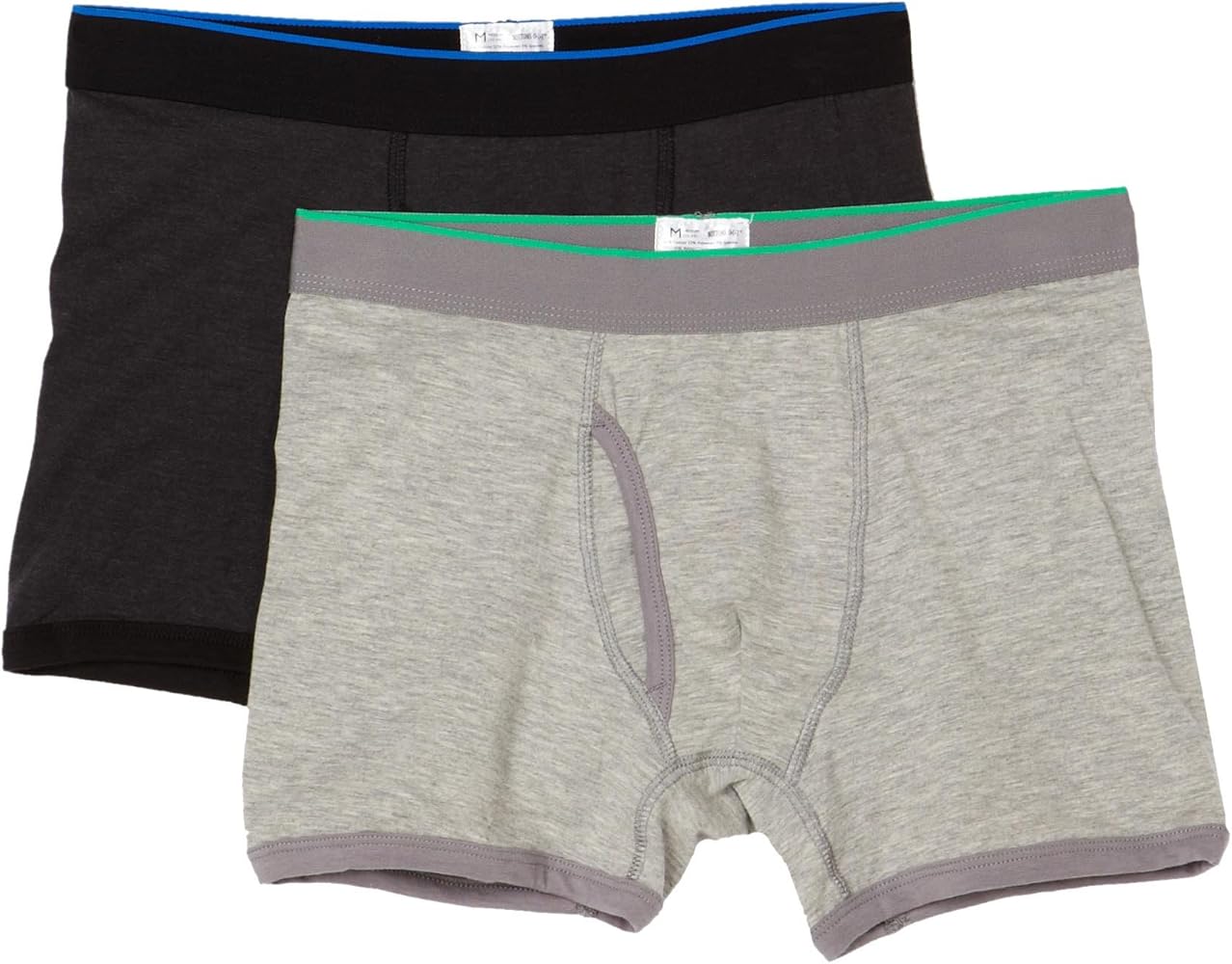 Mens Basic Underwear Solid Heather Jersey Trunk