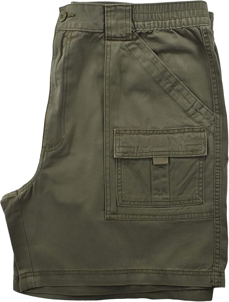 St. John's Bay Men's 7" Hiking Shorts (Green Mountain)