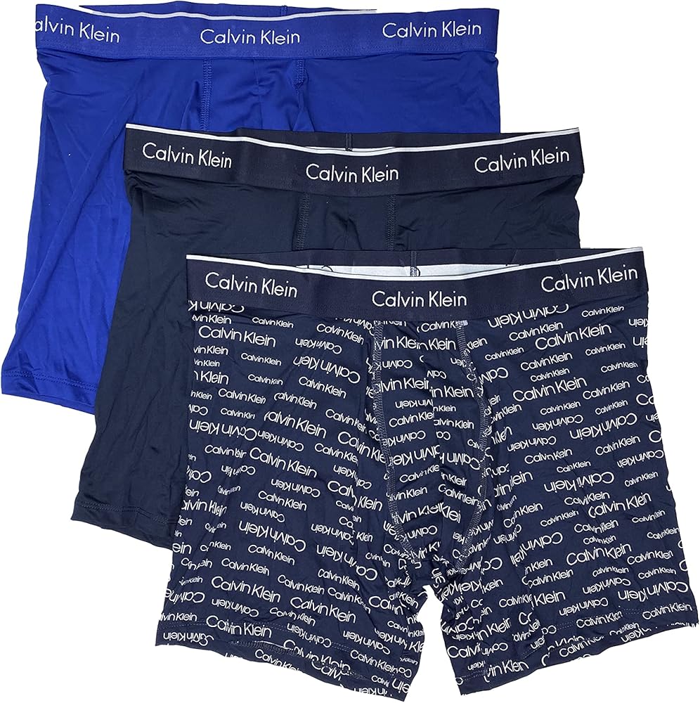 Calvin Klein Men`s Microfiber Stretch Boxer Briefs 3 Pack