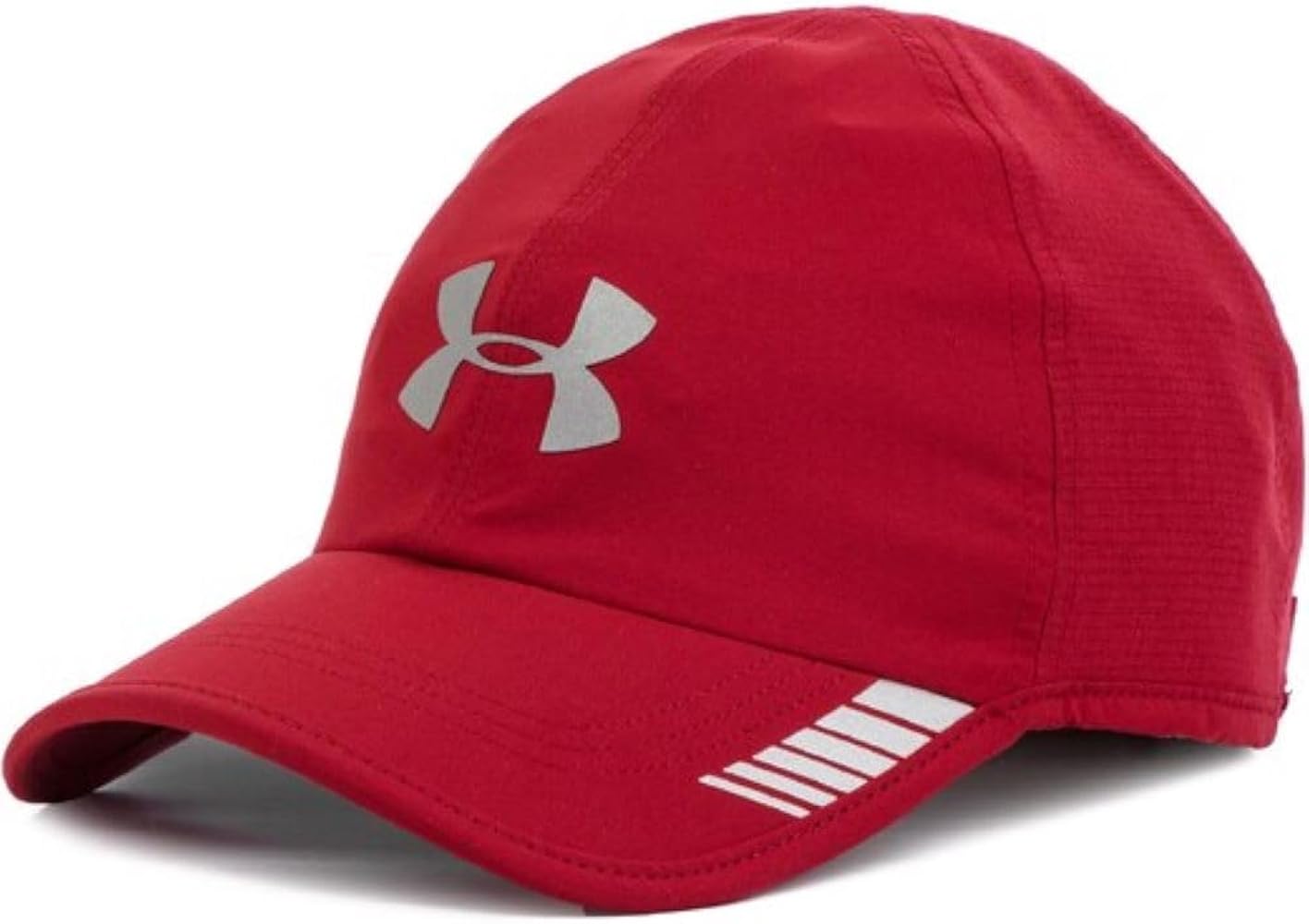 Under Armour Men's Launch ArmourVent Cap, Red/Silver Reflective, One Size Fits All