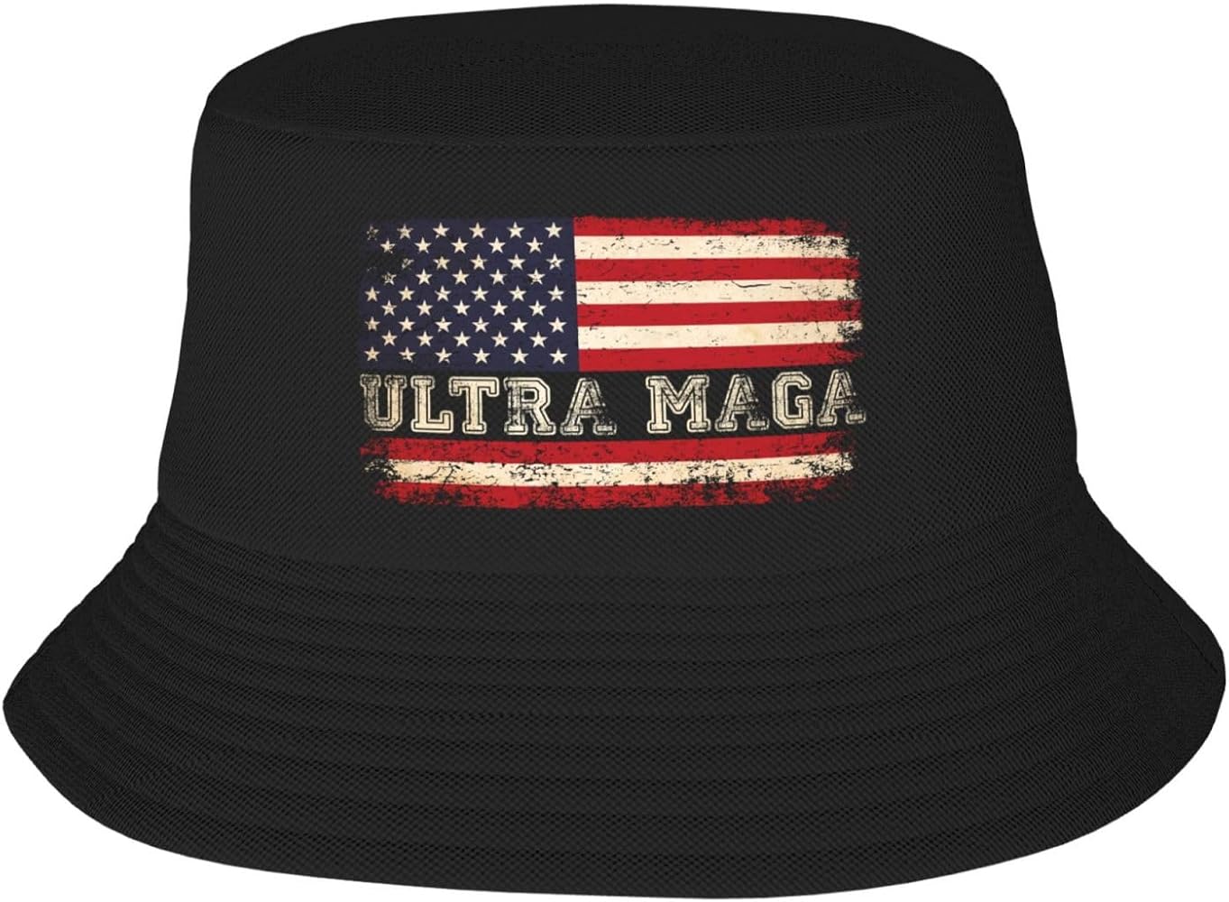 Bucket Hats Fashion Sun Cap Fisherman Hat for Women and Men Vintage Ultra MAGA USA Flag Bucket Hats