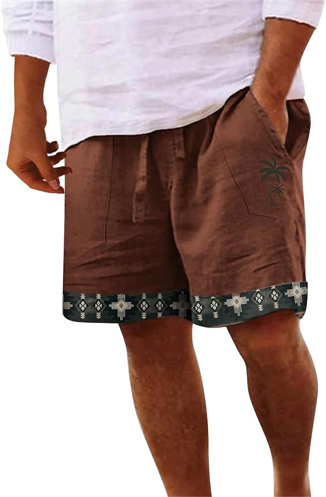 Mens Summer Cotton Linen Shorts Shorts Beach Shorts Casual Cotton Linen Shorts Mens Summer Cotton Linen Shorts