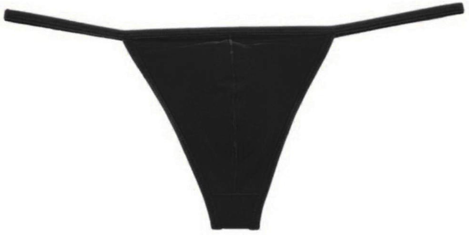 Men's G-string Thong Underwear, Sexy Elastic T-Back Mens Low Rise Pouch Bulge Underpants Briefs Panties