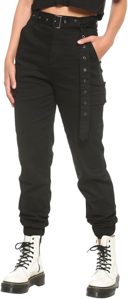 Hot Topic Black Cargo Pants BLACK XL