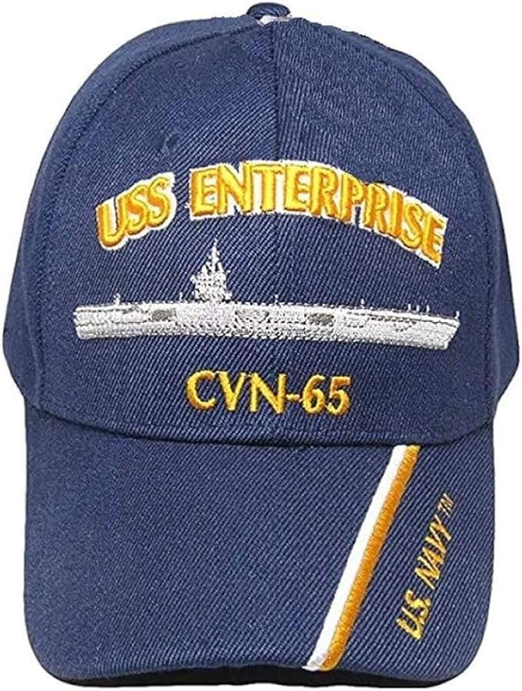 Trade Winds US Navy USS Enterprise Aircraft Carrier CVN-65 Embroidered Cap Hat CAP550N