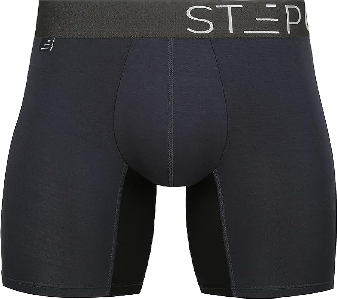 STEP ONE Mens Underwear Boxer Briefs - Underwear for Men, Moisture-Wicking, 3D Pouch + No Ride Up Boxer Briefs for Men