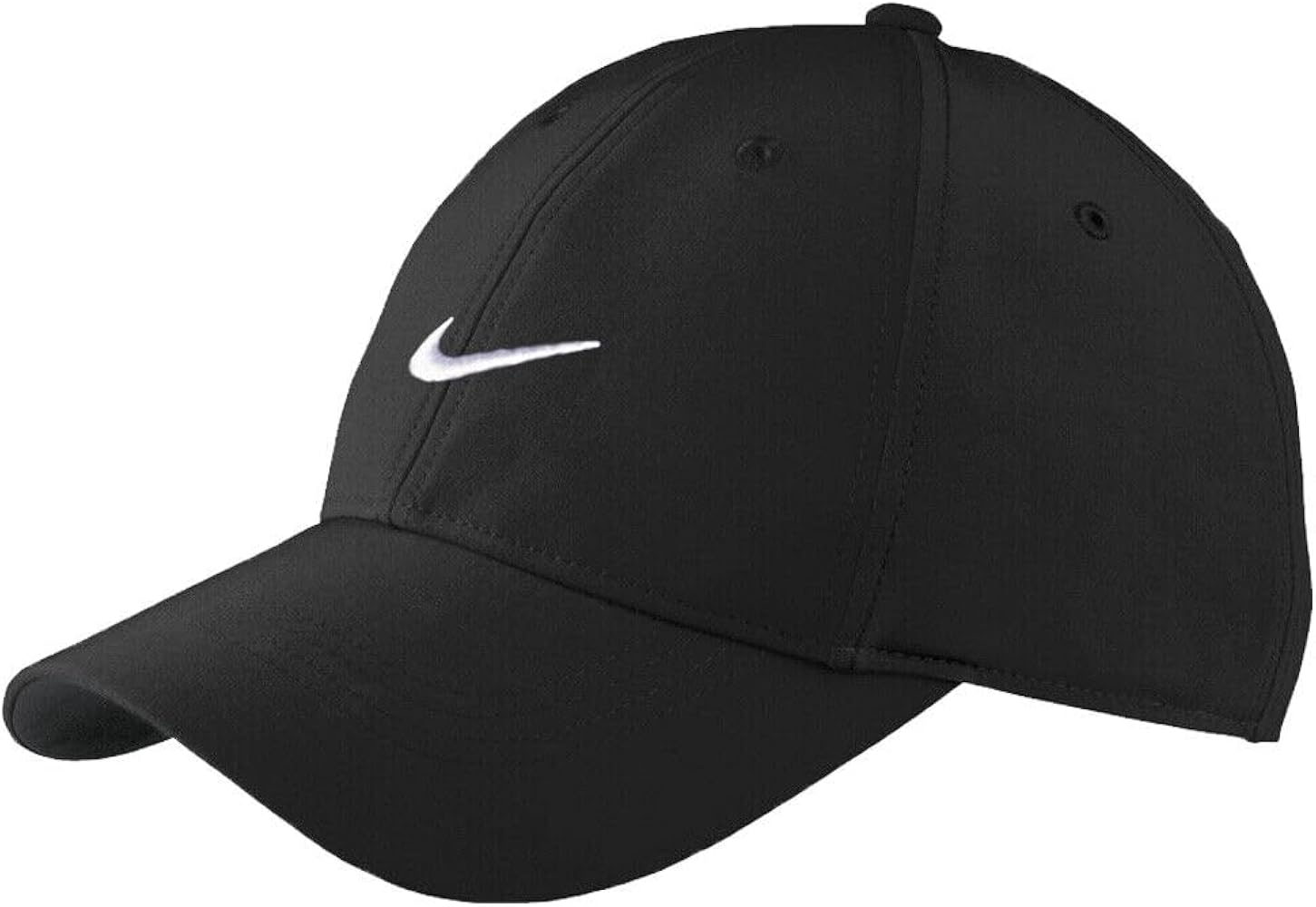 Nike Dri-FIT Structured Club Cap Snapback Adjustable Hat (US, Alpha, Medium, Large, Black)