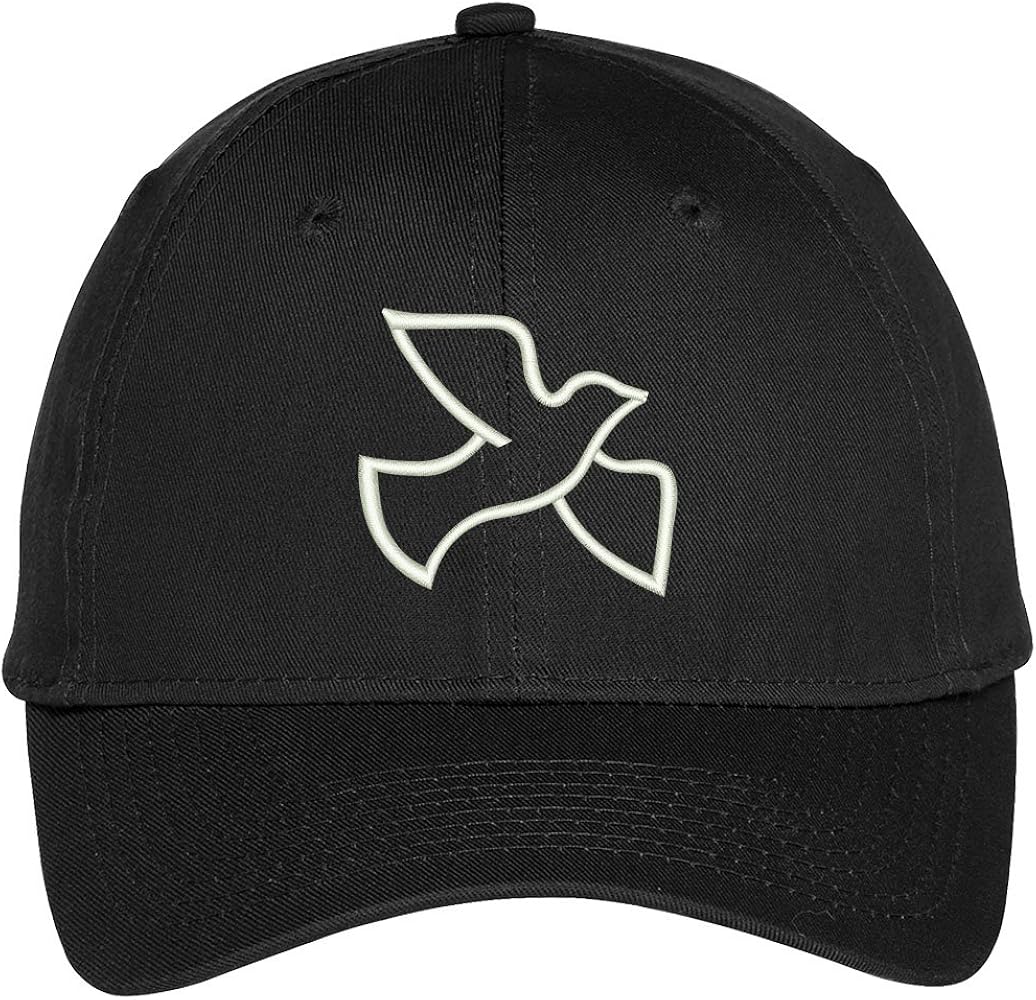 Trendy Apparel Shop Dove Christian Symbol Embroidered Baseball Cap