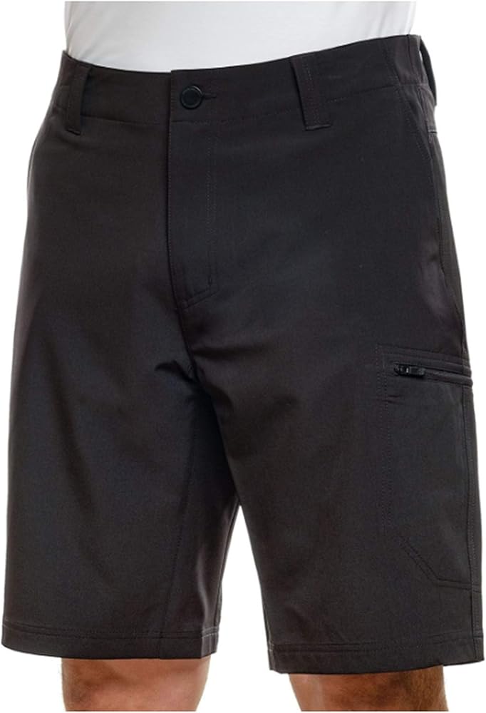 ZEROXPOSUR Men's Lightweight Stretch Travel Friendly Shorts Color: Black, Size: (30)-(32)-(34)-(36)-(38)-(40) New with Tags (30)