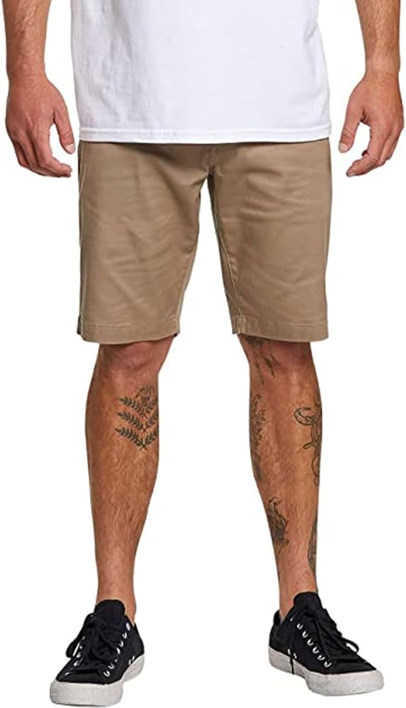 Volcom Men's Frickin Modern Stretch Chino Shorts Khaki