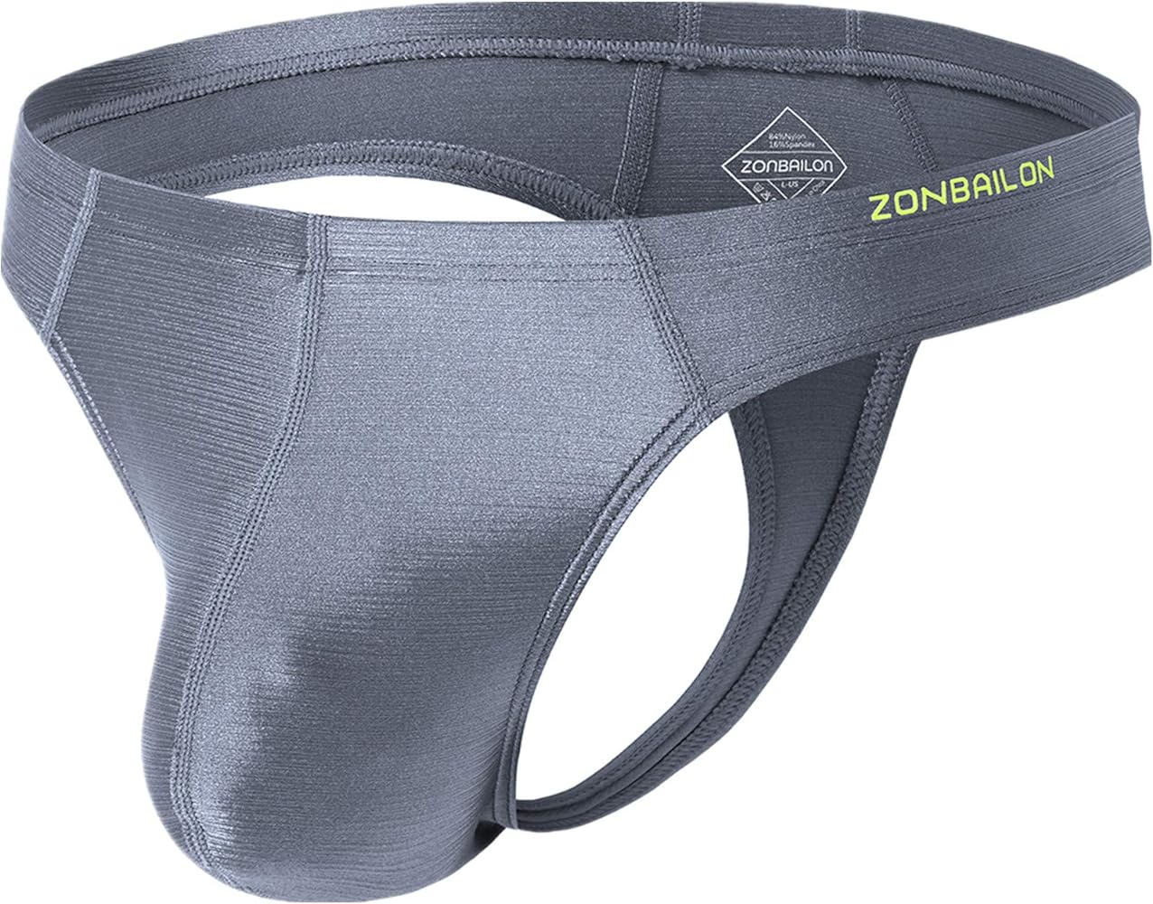 ZONBAILON Mens Sexy Thong Underwear G-String Bulge Enhancing Ball Pouch T-Back Bikini Briefs M L XL XXL