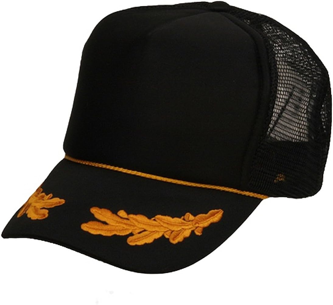 OTTO Oak Leaves Foam Mesh Cap-Black Gold