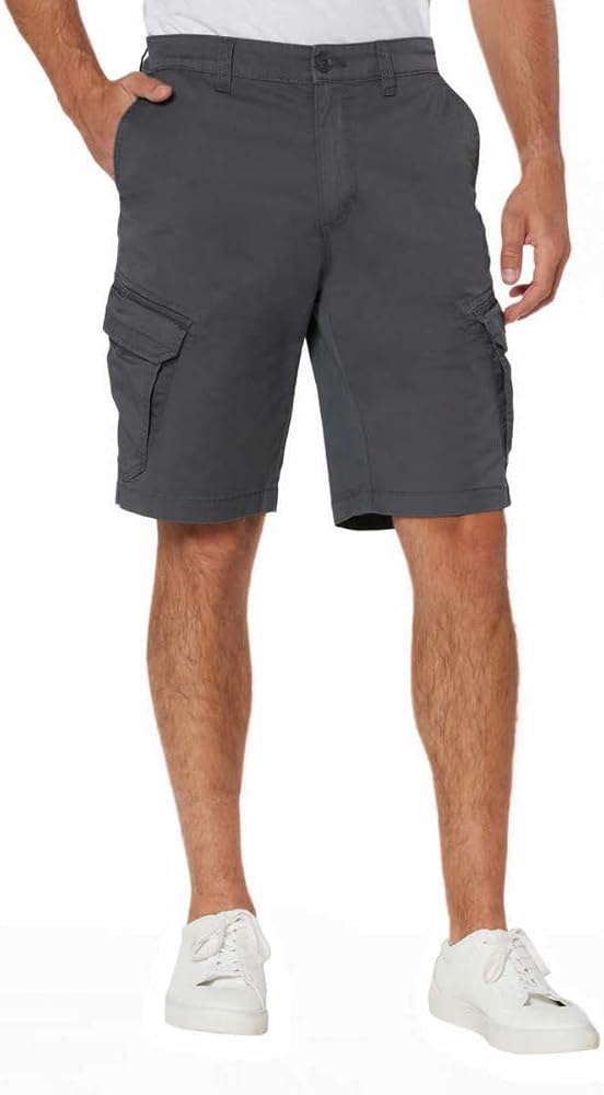 UNIONBAY Mens Flex Waist Lightweight Cargo Shorts (as1, Numeric, Numeric_42, Regular, Regular, Gray)