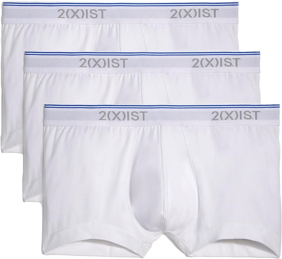 2(X)IST mens Cotton Stretch No Show Trunk 3-pack