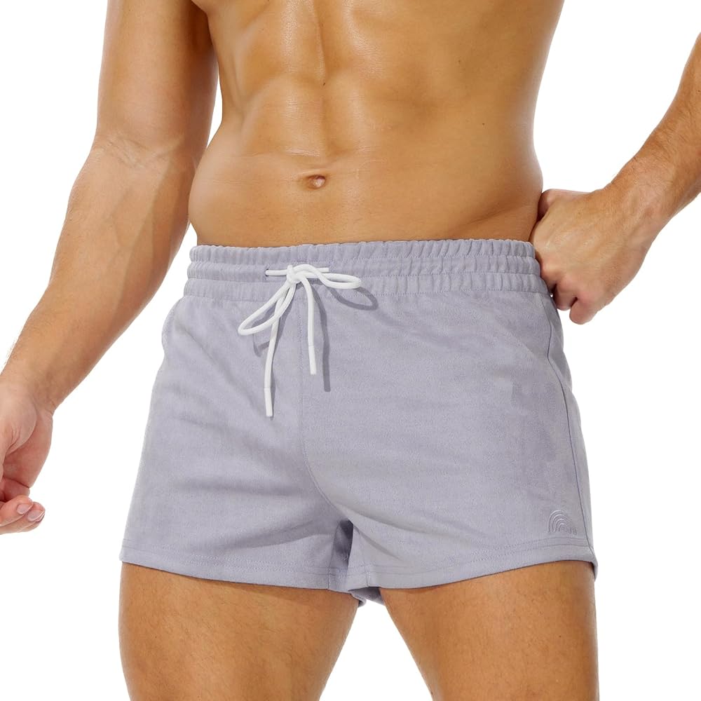 Mens Booty Shorts 3 Inch Inseam Athletic Workout Short Shorts for men