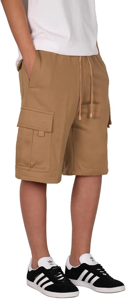 Mersenne Men's Fleece Cargo Sweat Shorts Heavyweight