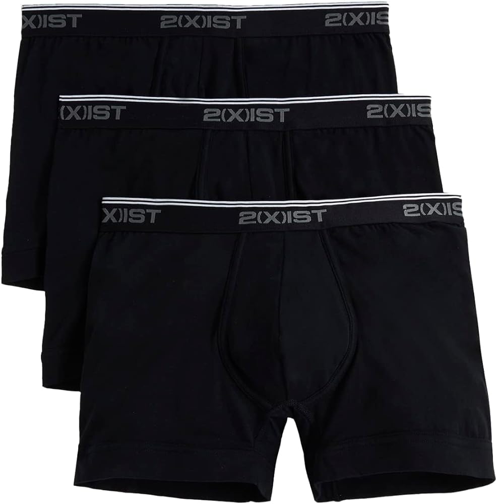 2(X)IST Men's Cotton Stretch Boxer Brief 3-pack