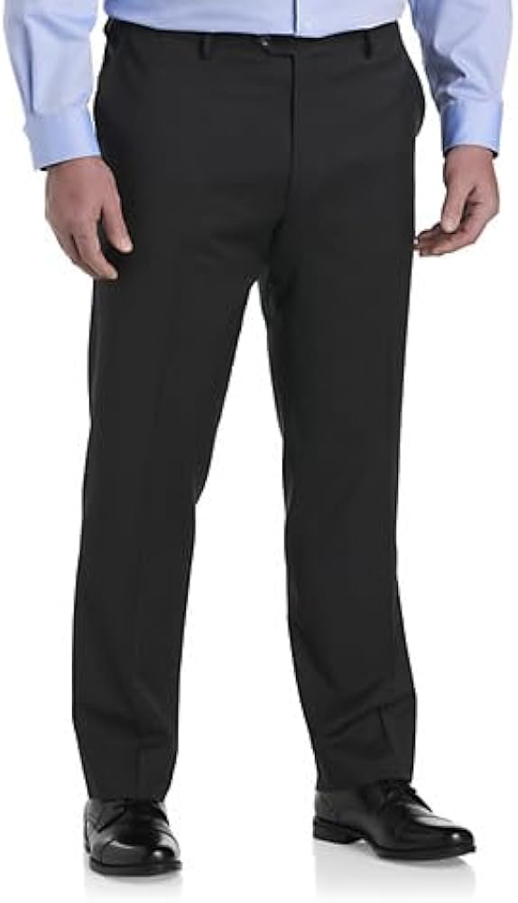 Oak Hill Premium by DXL Men's Big and Tall Waist-Relaxer Suit Pants