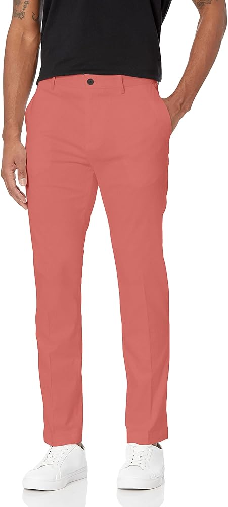 Perry Ellis Men's Slim Fit Stretch Resist Spill Twill Pant