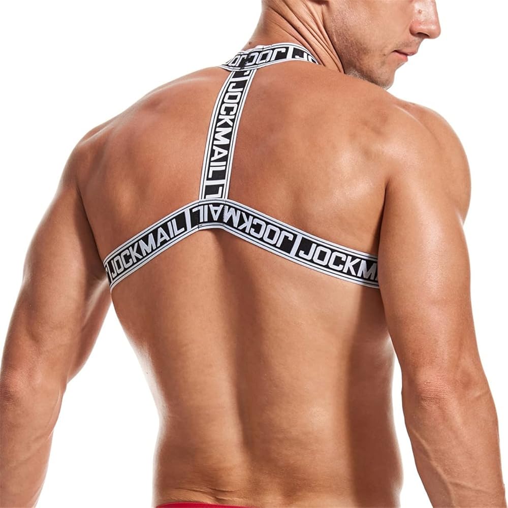 Mens Fitness Harness Fitness Shoulder Strap Mens Crop Top Chest Muscle Harness Mens Shoulder Bandage Strap