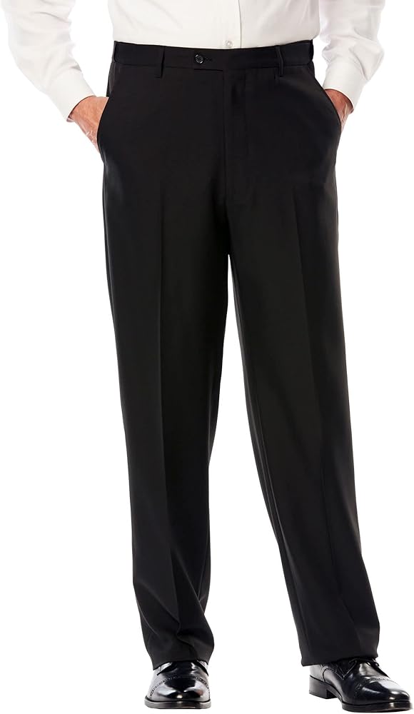 KingSize Men's Big & Tall KS Signature Collection Easy Movement Plain Front Expandable Suit Separate Dress Pants