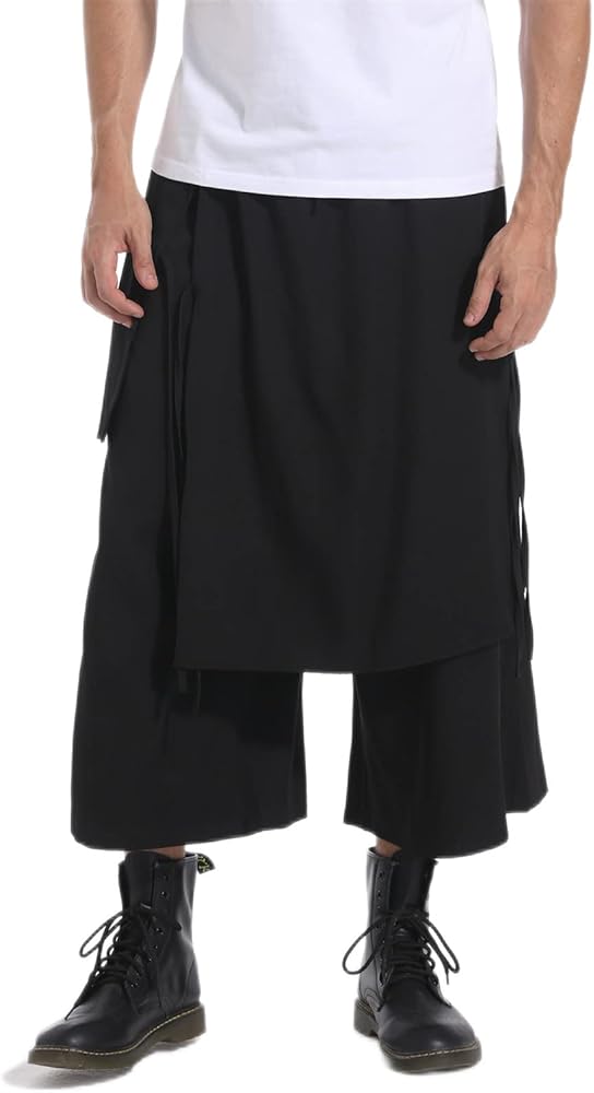 Men's Loose Skirts Casual Hippie Harem Pants Harajuku Trousers