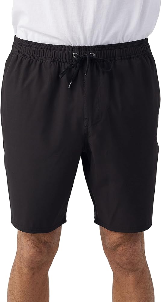 O'NEILL Men's 18" Santa Cruz Elastic Waist Hybrid Shorts - Comfortable Men's Shorts with Quick Dry Fabric and Pockets