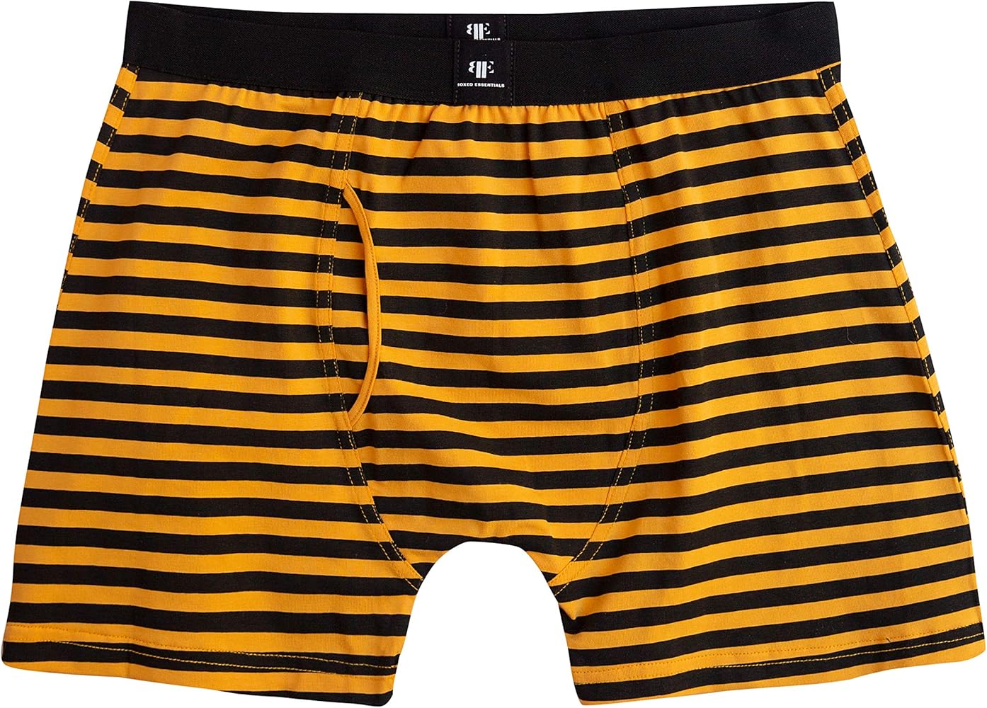 Men's Underwear Boxer Briefs, Men's Striped Boxer Briefs Yellow & Black, Boxer Briefs for Men