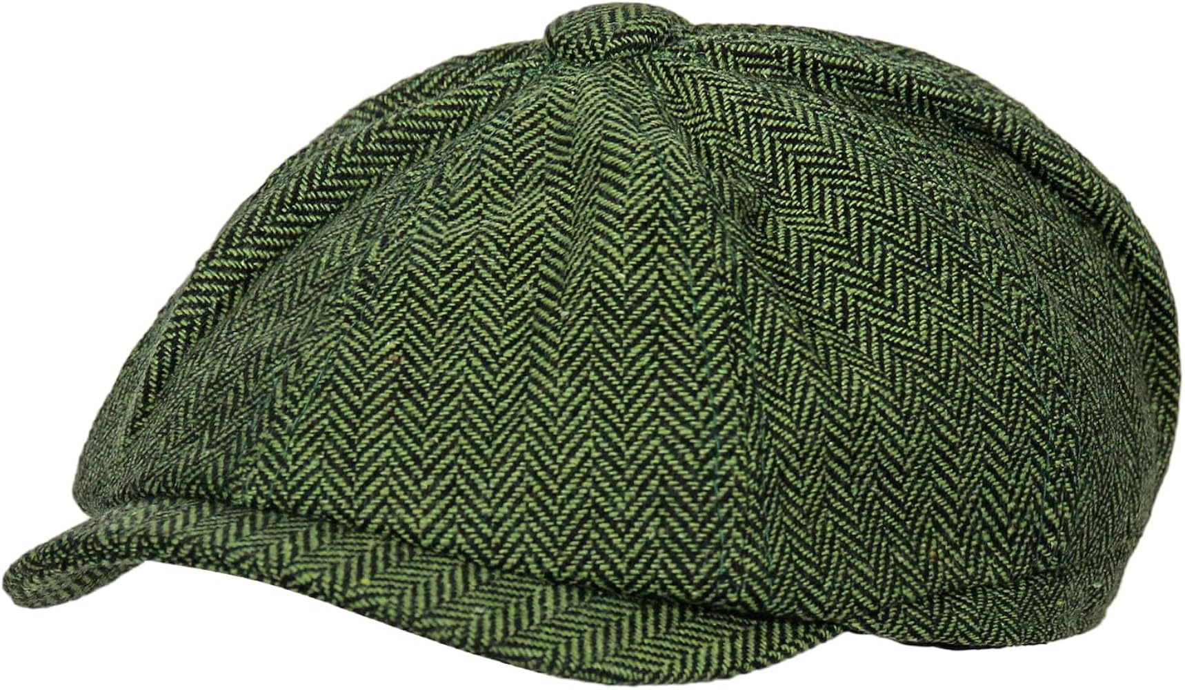 Men's Newsboy Flat Cap Classic Herringbone Irish Hat Gatsby Ivy Golf Cabbie Hat