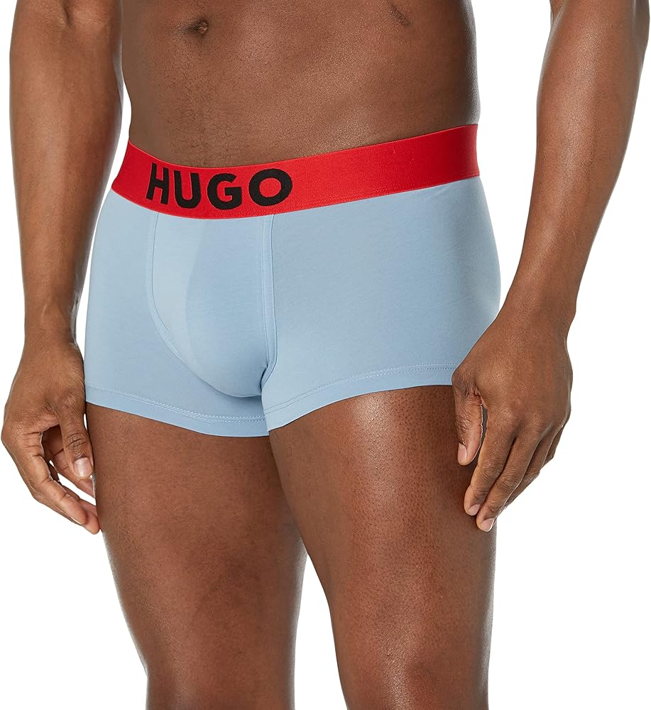 HUGO Men's Iconic Logo Cotton Trunk