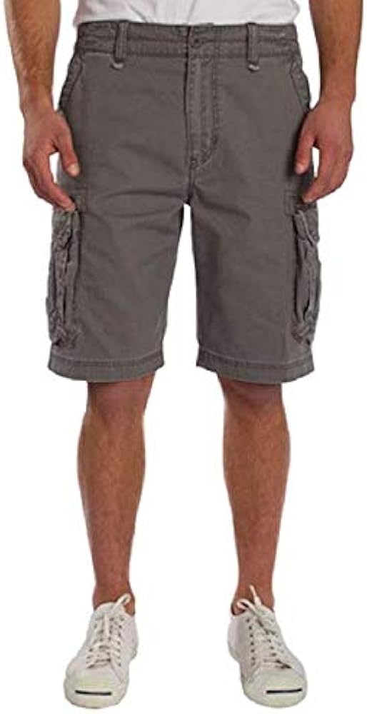 UNIONBAY Montego Cargo Shorts for Men Assorted Colors and Sizes - Comfort Stretch (Grey Goose, 42)