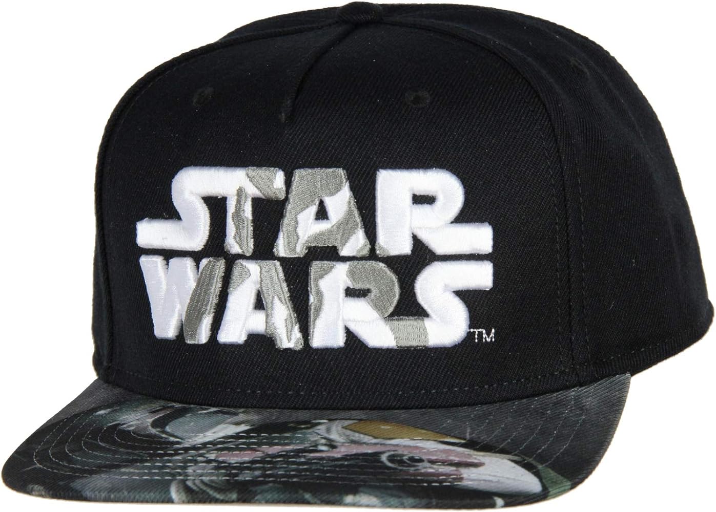 Star Wars Mandalorian Embroidered Adjustable Adult Snapback Hat Baseball Cap Black