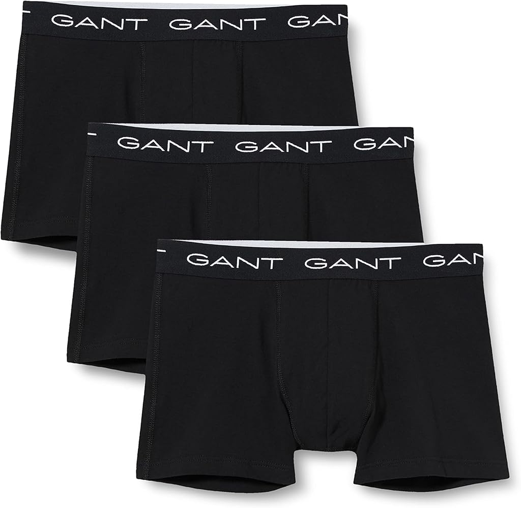 GANT 3 Pack Trunk Boxer Shorts Small Black