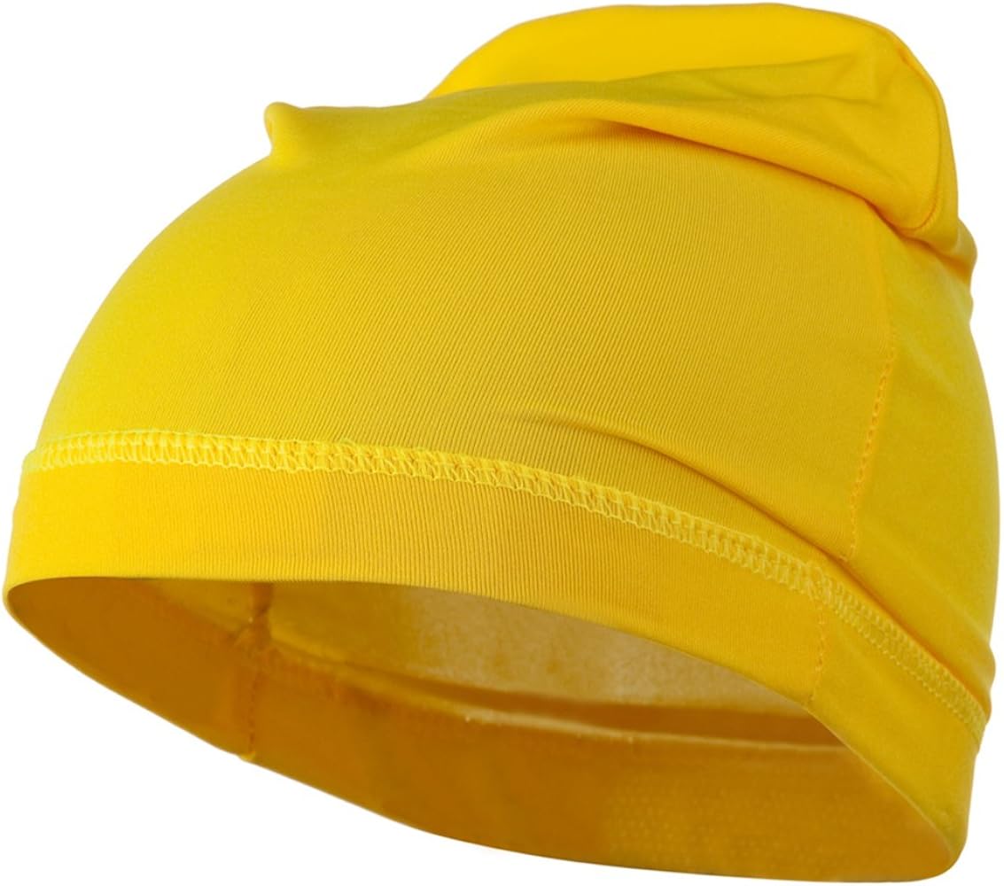 Real Fit Spandex Polyester Cap - Yellow OSFM