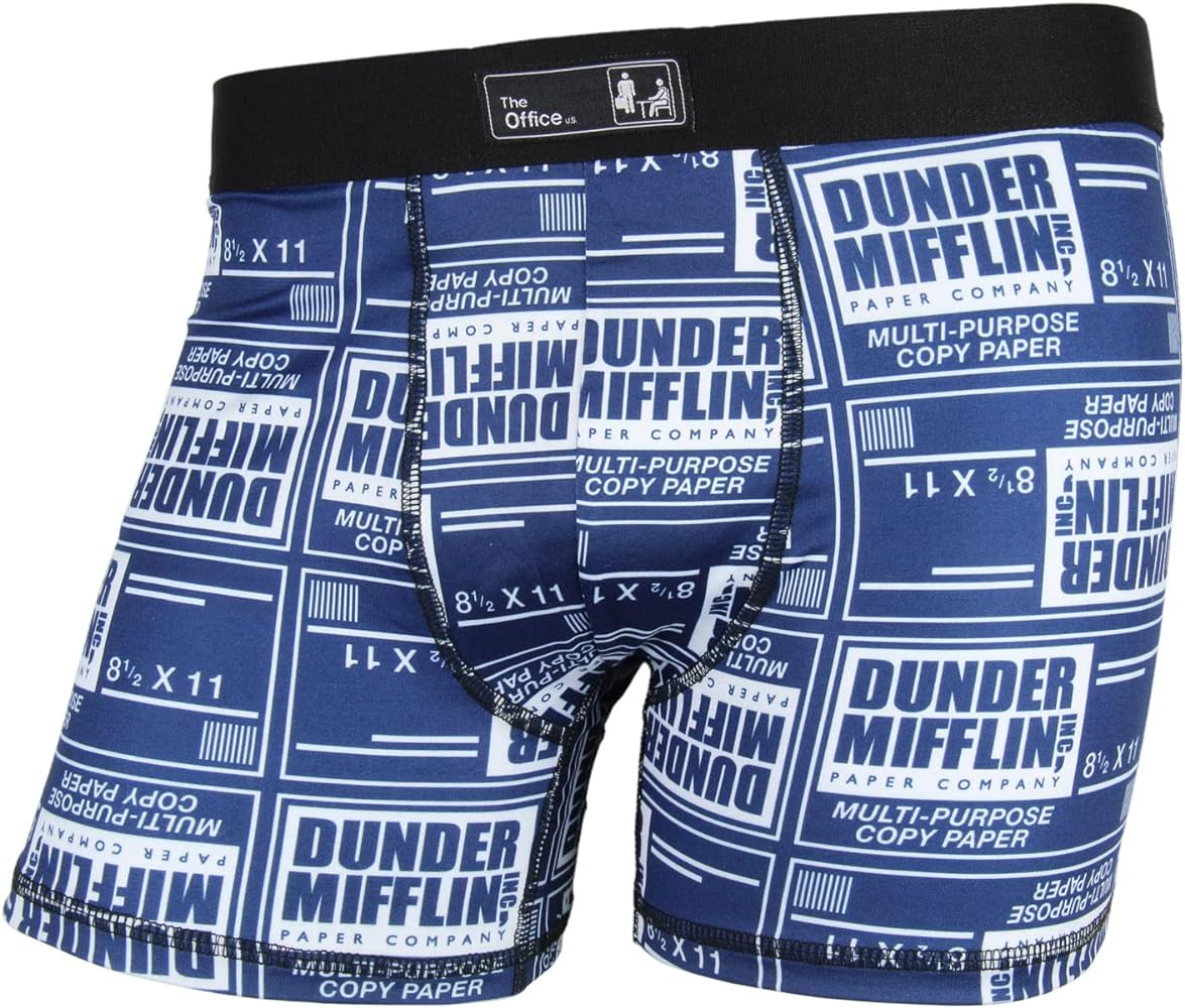 Bioworld The Office Men's Dunder Mifflin Paper Inc. Company Boxer Briefs Underwear