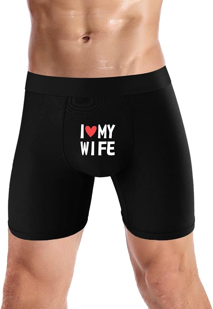 Long Leg Boxer Briefs for men, Novelty Pattern Underwear Moisture Wicking & Breathable Shorts