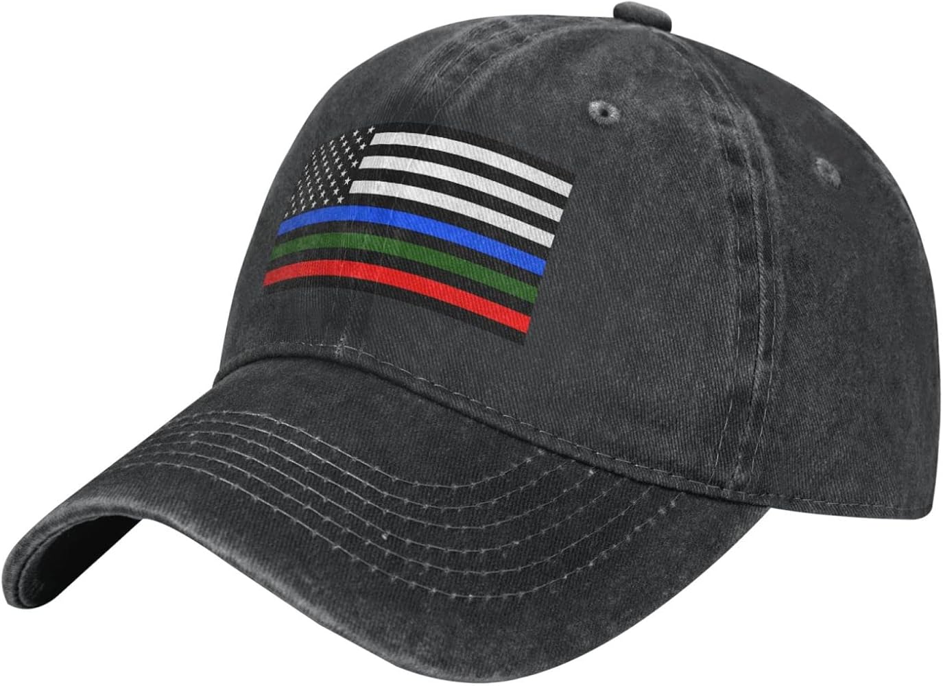 Cotton Baseball Cap Police-Military-Fire-Thin-Blue-Green-Red-Line Dad Hat Adjustable Polo Trucker Unisex Style Headwear