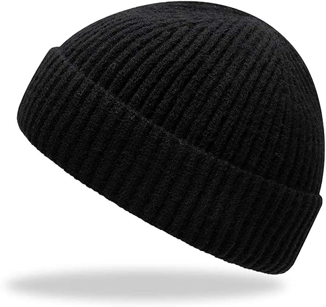 Trawler Beanie Watch Hat Roll up Edge,Winter Warm Knit Caps Fisherman Unisex