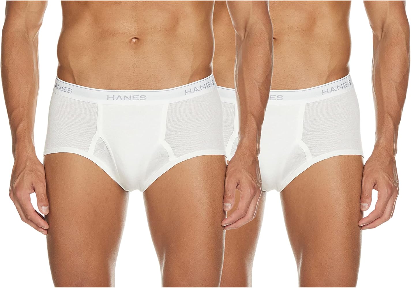 Hanes Men's Big White Pack of 7 Tagless 2XL-2XG Full Rise Briefs With Comfort Flex Waist Band