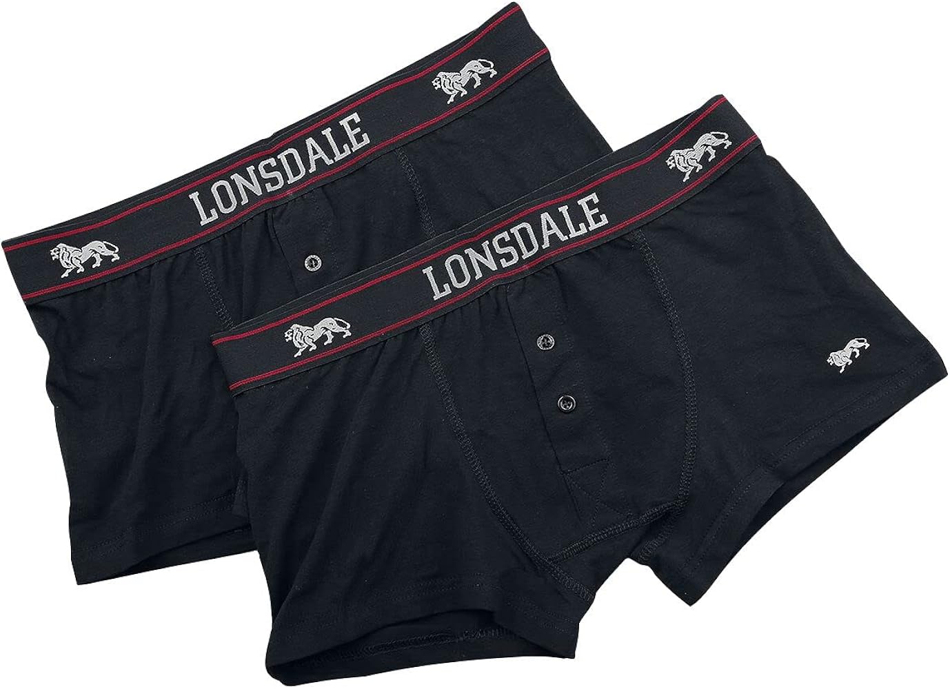 Lonsdale doublepack Boxershorts Oakworth in Black