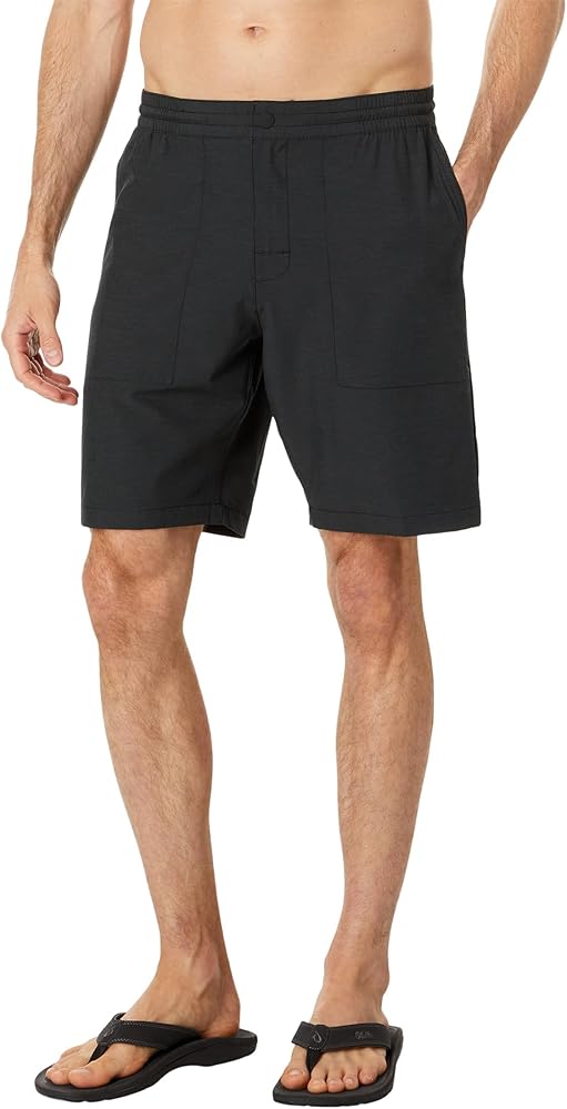 RVCA Mens 4-Way Stretch Elastic Waist 19 Inch Hybrid Short