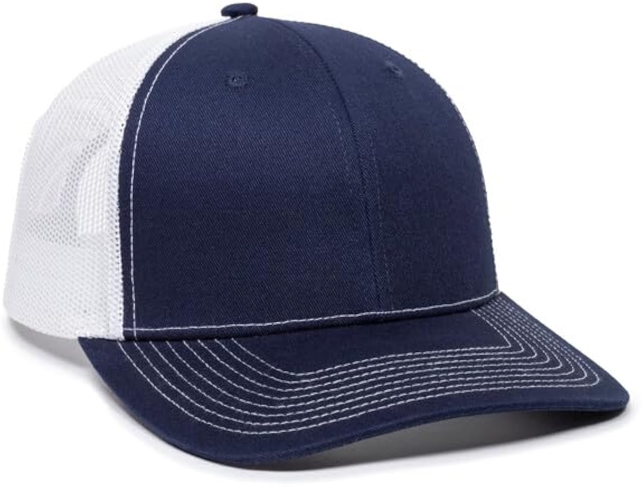 Outdoor Cap Men's Standard mesh Back Ballcap, Navy/White