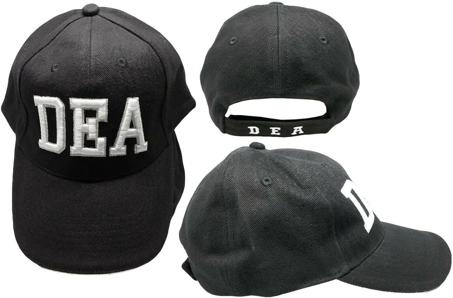 DEA Drug Enforcement Agency Law Enforcement Embroidered 3D Baseball Hat Cap Multi