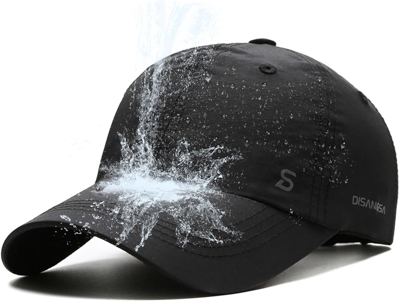 Waterproof Baseball Hat for Men - Quick Dry UPF50+ Summer Sun Caps Water Resistant Golf Running Sports Hiking Outdoor